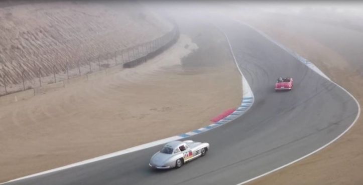 Enjoying Laguna Seca on a foggy day!